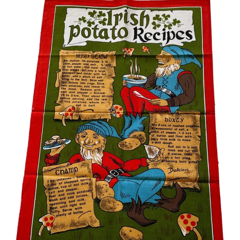 NEW Irish Linen/Cotton Tea Towel ~ Irish Potato Recipes 18